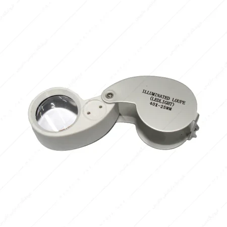 ذره بین تاشو چراغدار 40X مدل MG21011